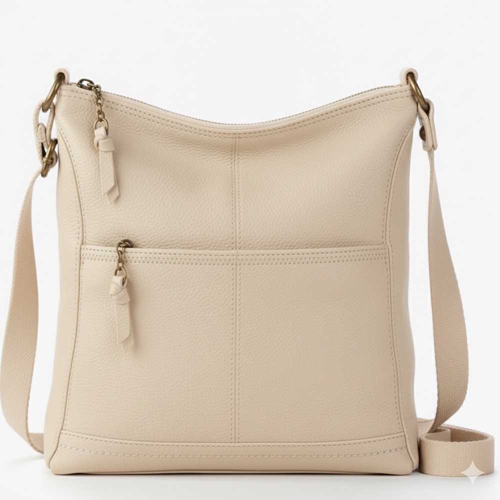 THE SAK Iris Cream Leather Crossbody Bag
